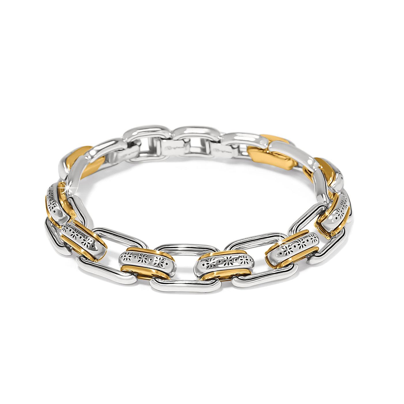 MOSAIC TWO TONE LINKS BRACELET