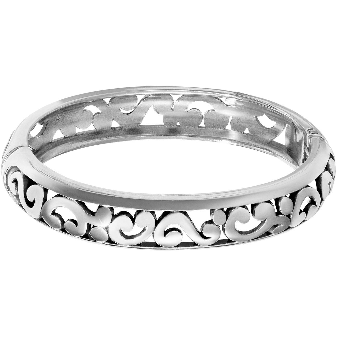 CONTEMPO MEDIUM HINGED BANGLE SILVER