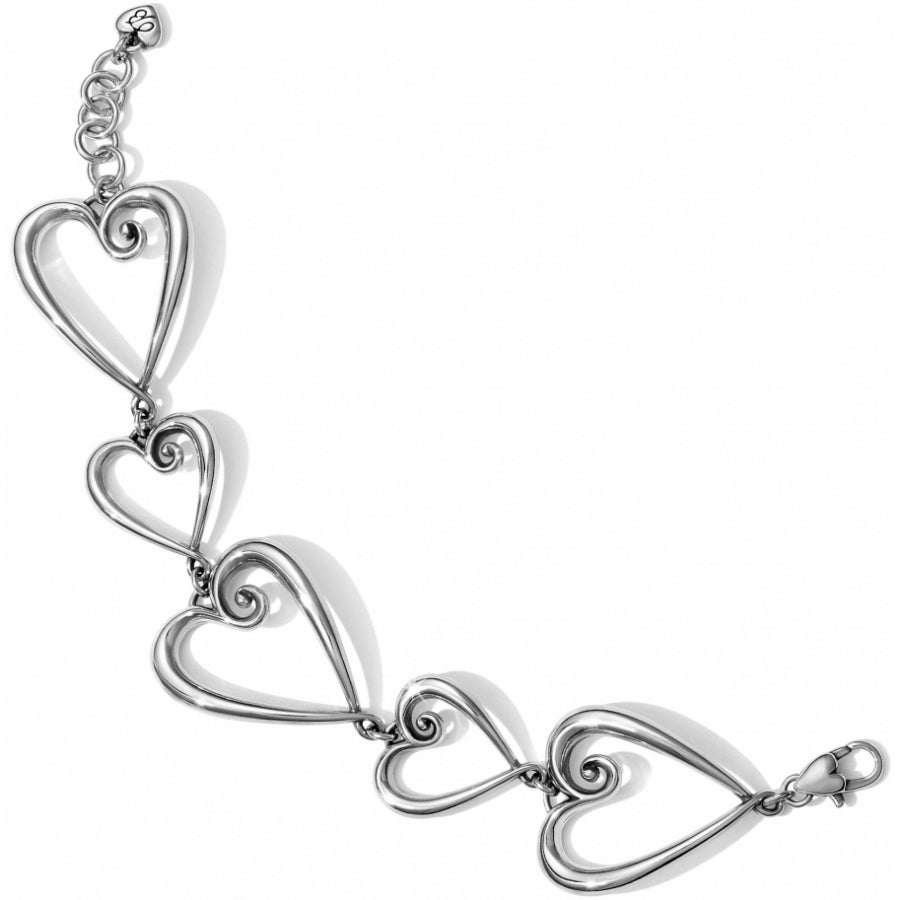 Whimsical Heart Link Bracelet