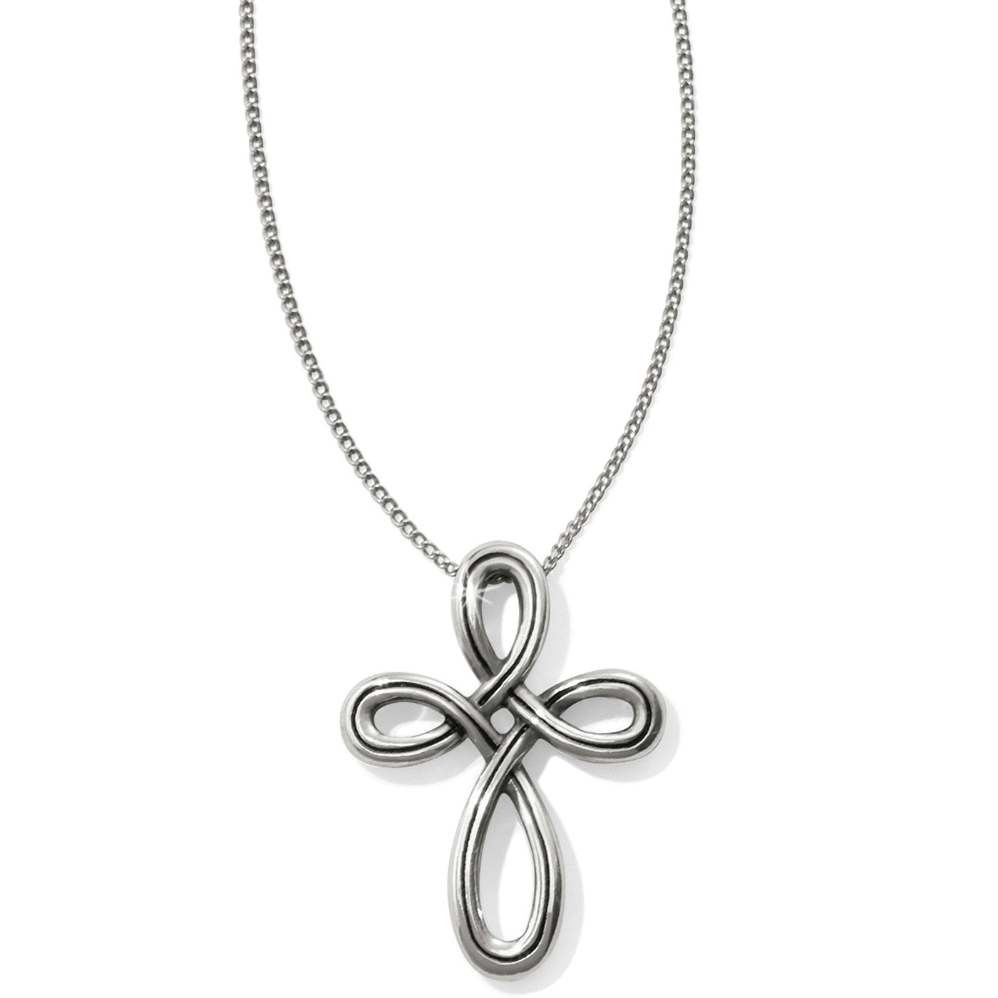 INTERLOK PETITE CROSS NECKLACE