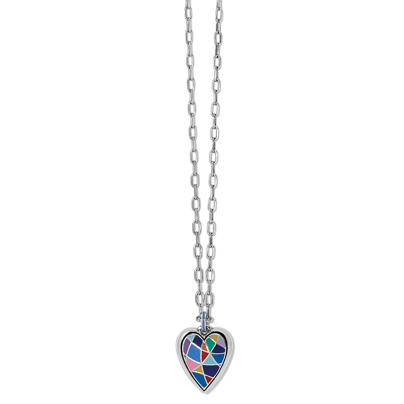 COLOR MIX HEART SHORT NECKLACE