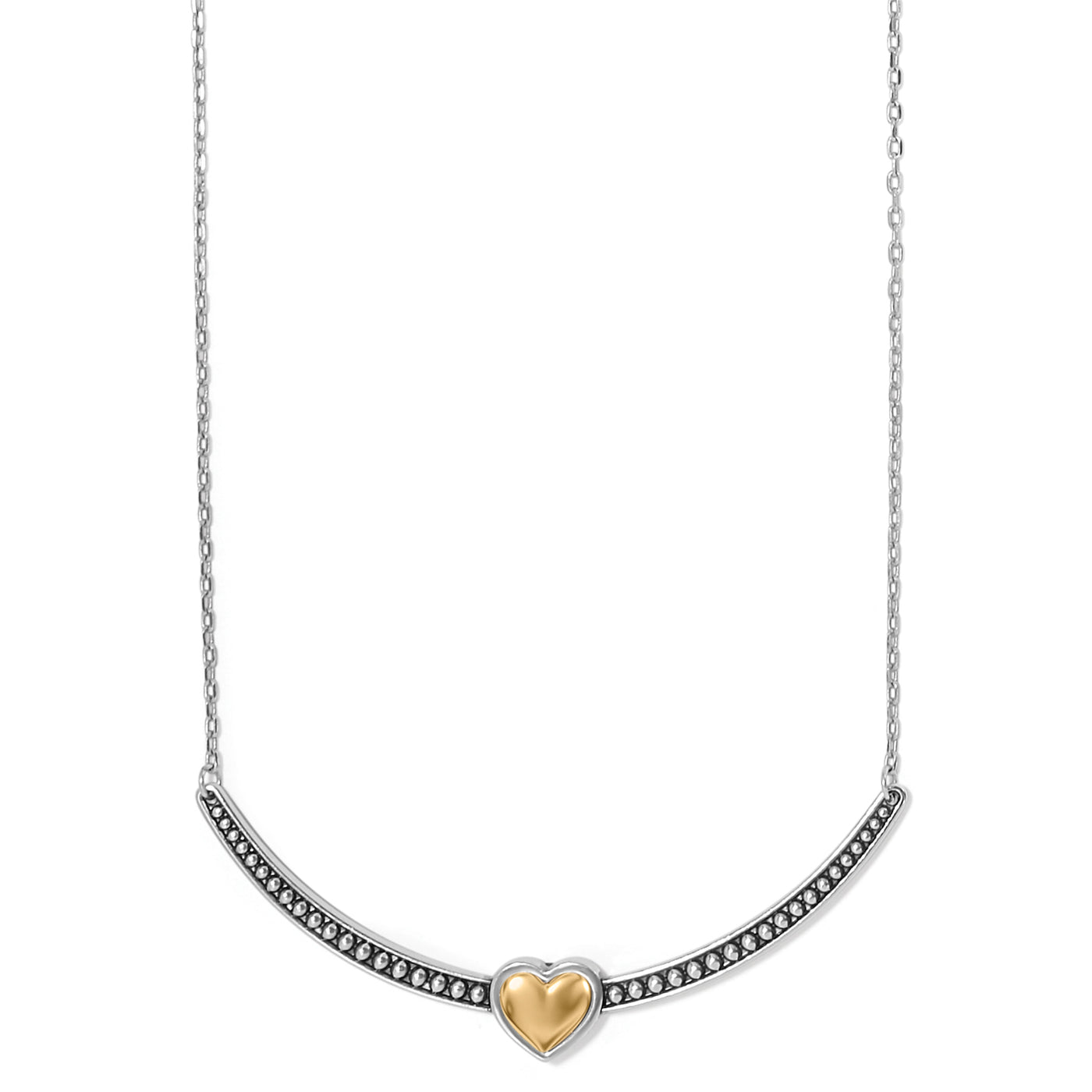 Pretty Tough Bold Heart Bar Necklace