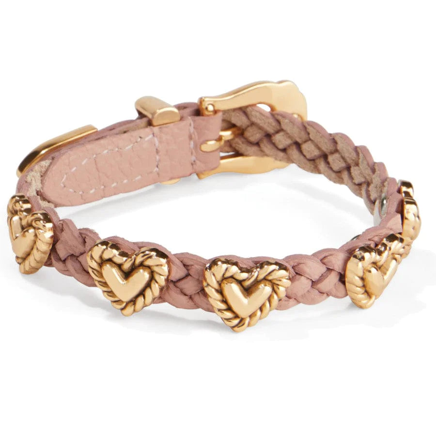 roped heart braid bandit bracelet