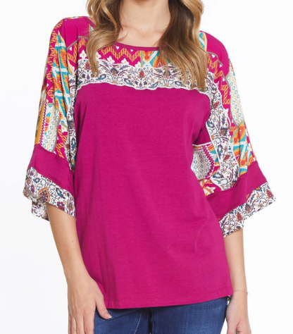 PRINTED SLV POPOVER TOP